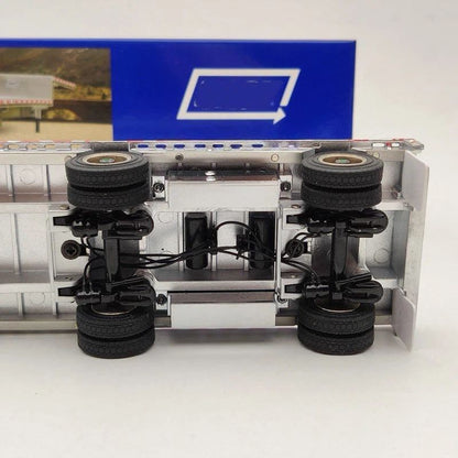 Weiss Brothers 1:50 drop deck Trailer Only WBR027-1701 Diecast Models Truck Aluminum/Silver