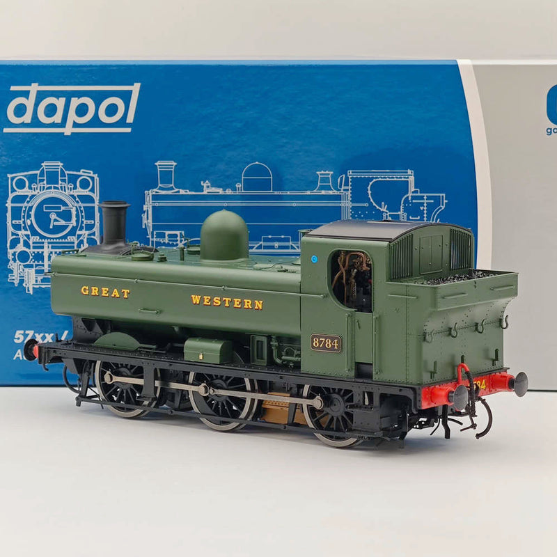 Dapol 7s-007-010 O Gauge 57xx Class Pannier 8784 Great Western Green 21DCC - Railways