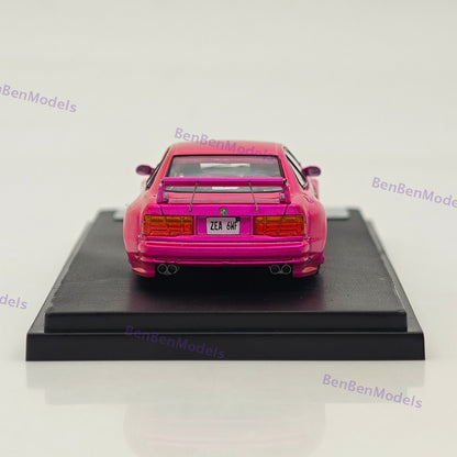 1/64 Rhino Model RM 850CSi E31 Pink Coupe WideBody Sport Model Diecast Metal Car