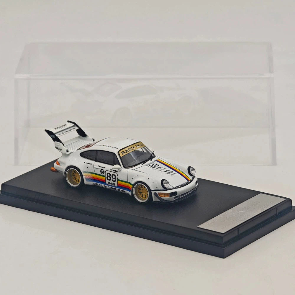 SW 1:64 911 993 Apple #90 #89 Racing Sports Model Alloy Model Car