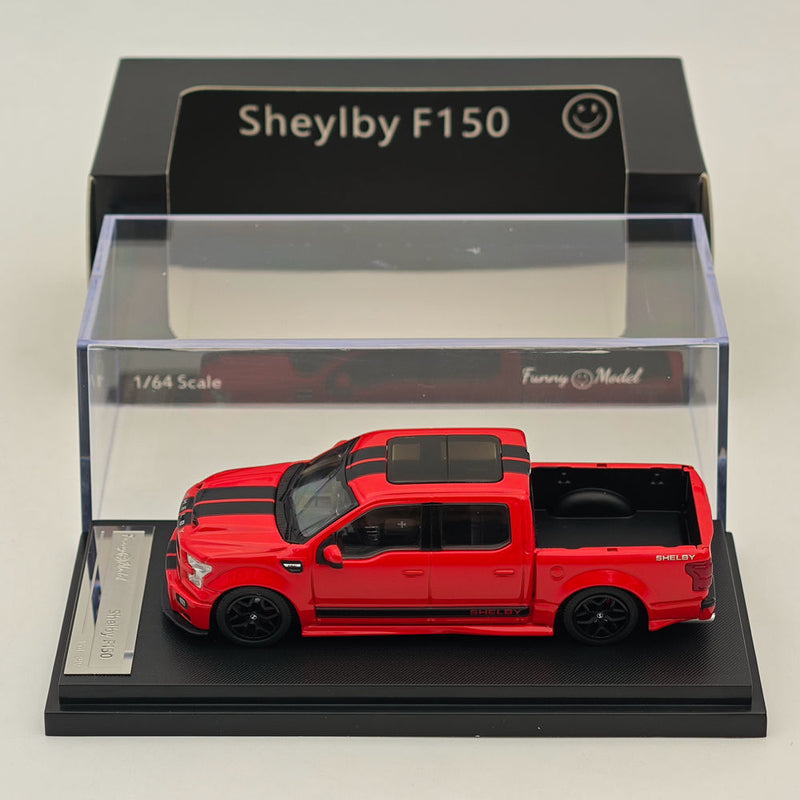 Funny Model 1/64 Scale Ford SHELBY F-150 Shelby Super Snake Pickup Diecast Red