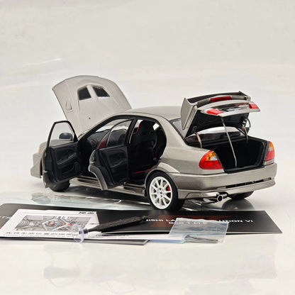 MOTORHELIX 1:18 Lancer Evolution VI GSR T.M.E. 6.5 Full Opening Diecast Model Car