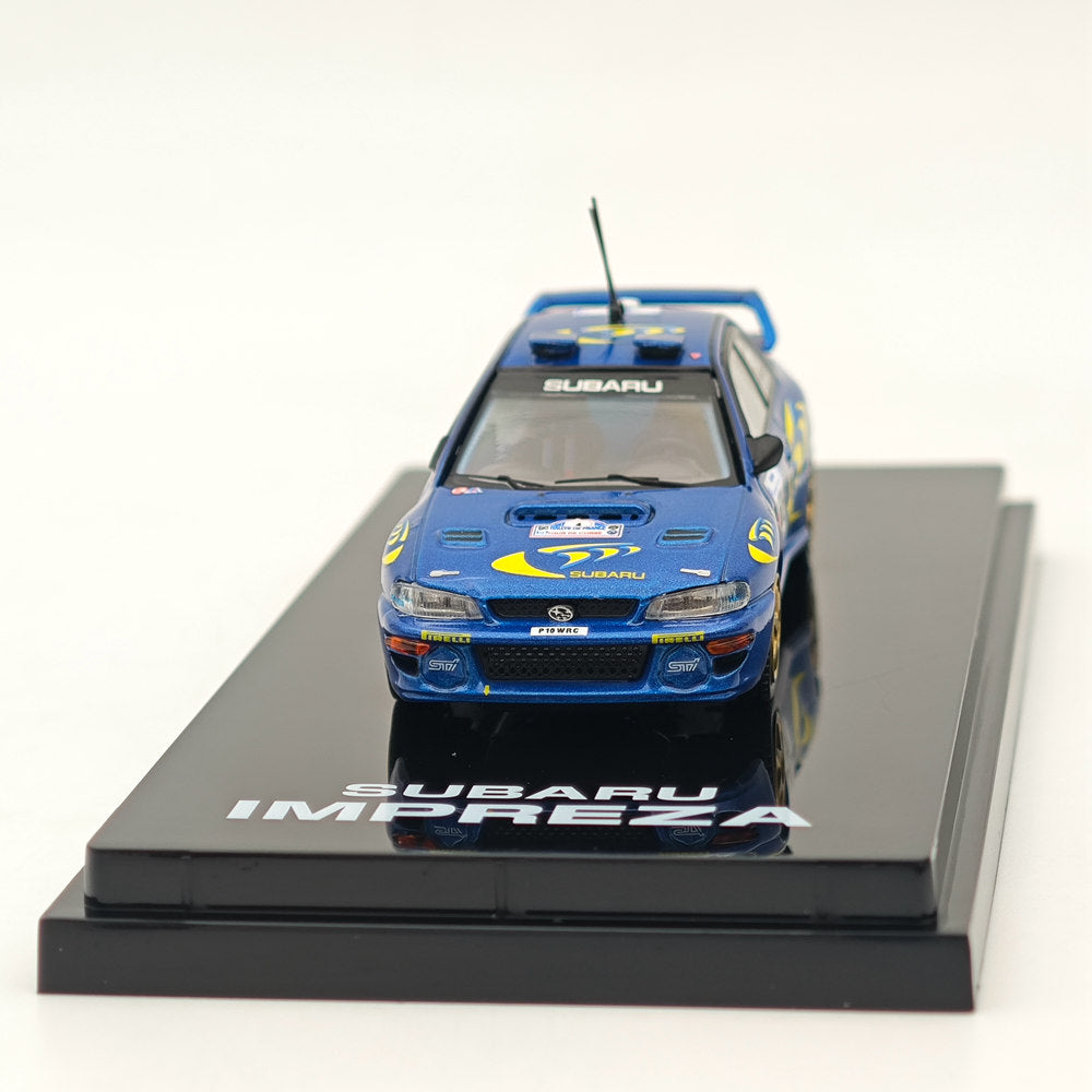 1/64 Hobby Japan SUBARU IMPREZA WRC 1997 #4 TOUR DE CORSE Blue Diecast Models