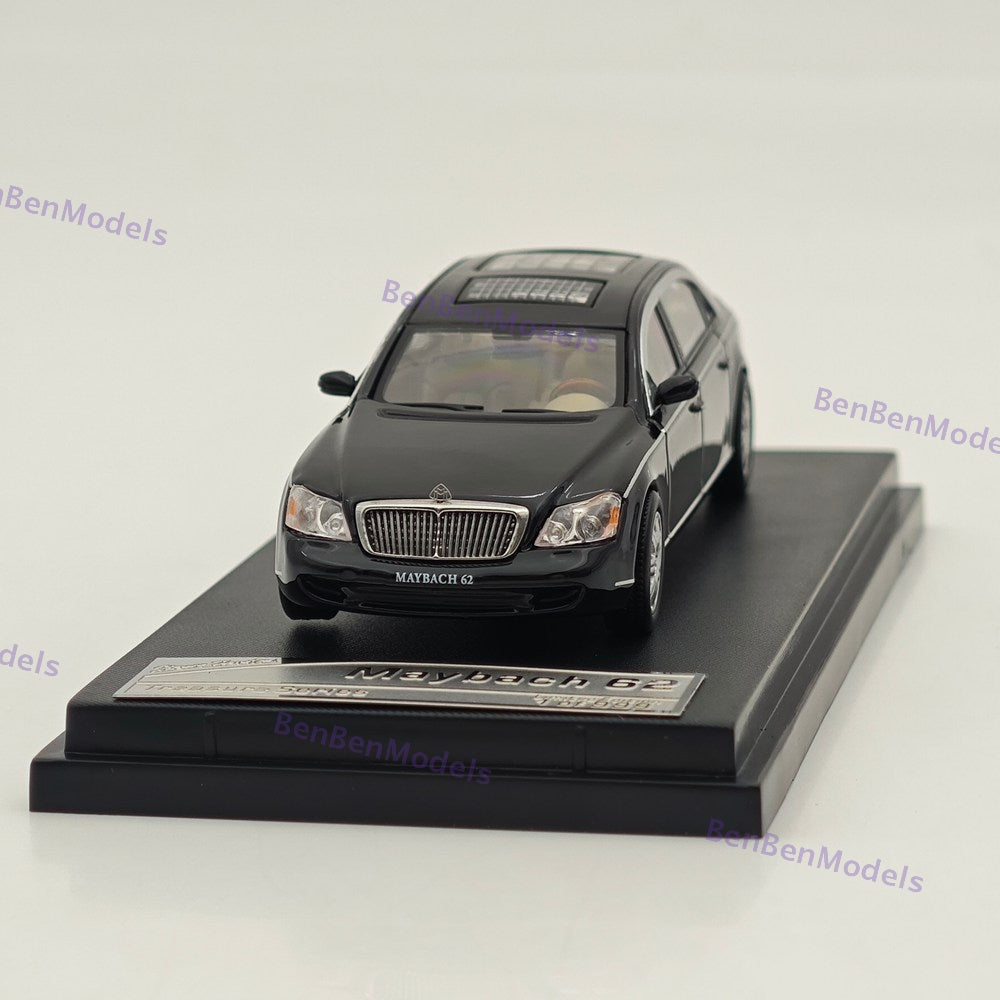 1/64 SH Mercedes Benz Maybach 62 Black Diecast Model Car Limited Collection