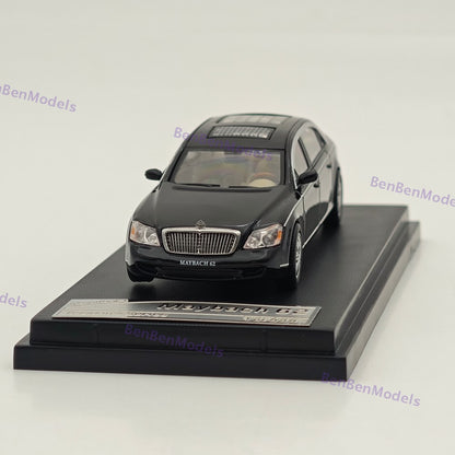 1/64 SH Mercedes Benz Maybach 62 Black Diecast Model Car Limited Collection
