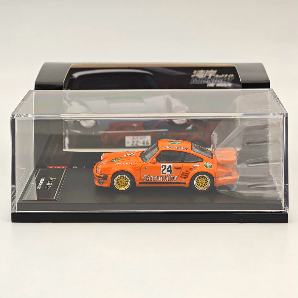 Master 1:64 Porsche 930 911 Turbo Black Bird Gulf Diecast Toys Modèles de voitures Collection Cadeaux Édition limitée 