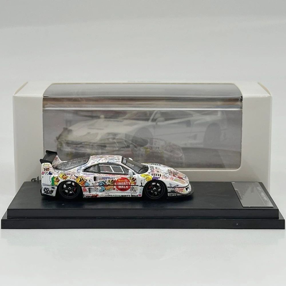 Ghost Player 1/64 F40 LBWK Graffiti Livery Racing Sports Model Diecast Model Car Limited Collection
