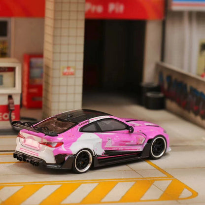 SW 1:64 G82 M4 Pink Bull Widebody Sports Diecast Model Car Limited Edition