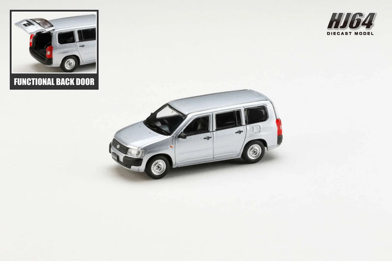 1/64 Hobby Japan Toyota PROBOX VAN DX Silver Metallic HJ641062S Diecast Models