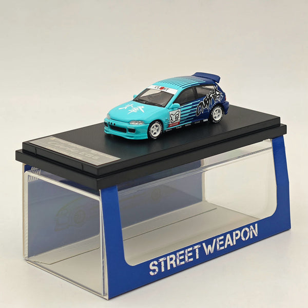 1:64 SW Honda Civic EG6 Kanjozoku FALKEN limited499 Diecast Model Car