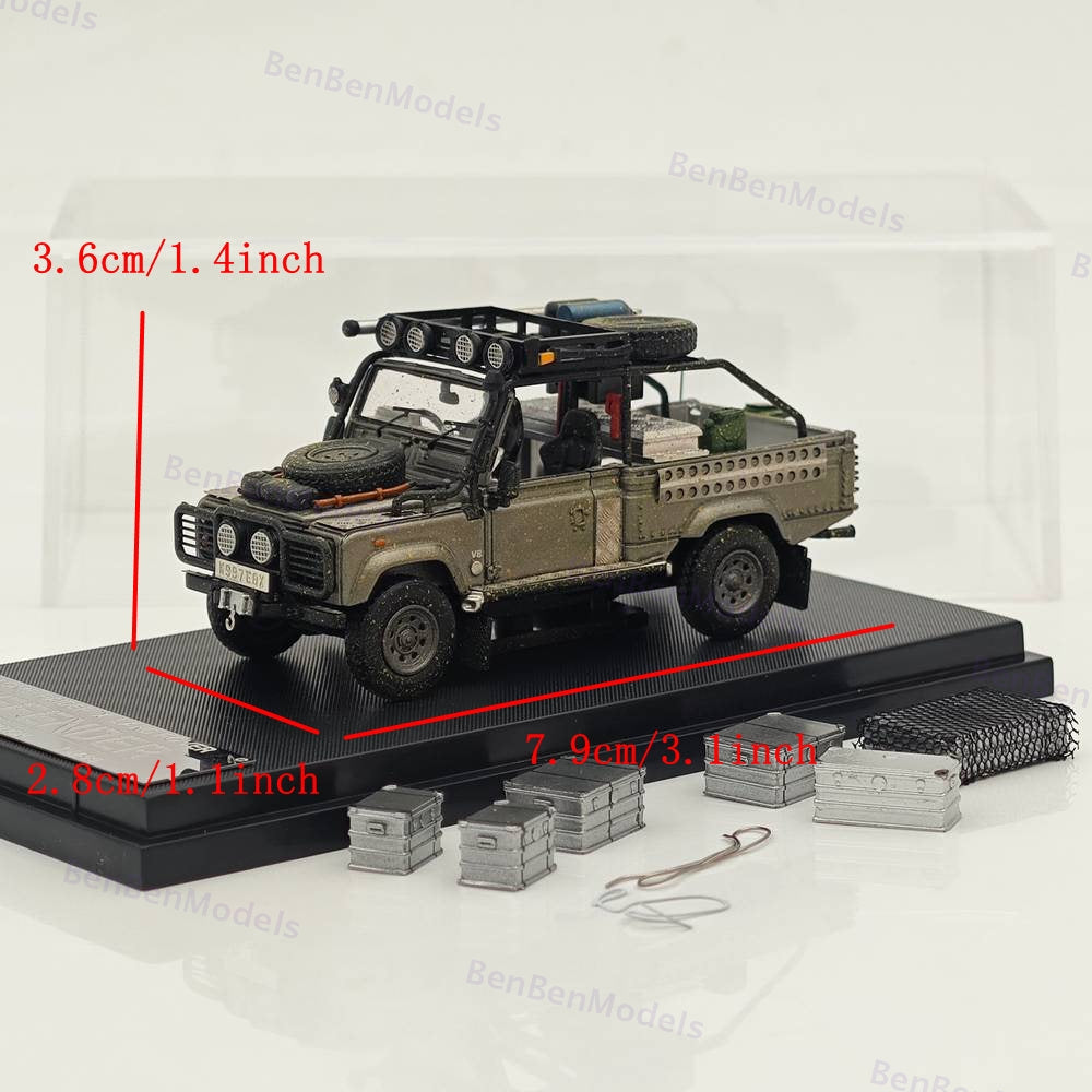 1:64 STREET WARRIOR Defender Tomb Raider x Land Rover Limited 499 Diecast Model