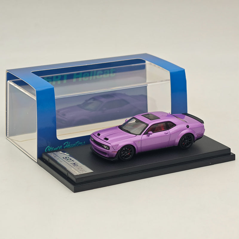 1:64 SH Dodge SRT Hellcat Muscle Sports Diecast Models Car Collection Purple