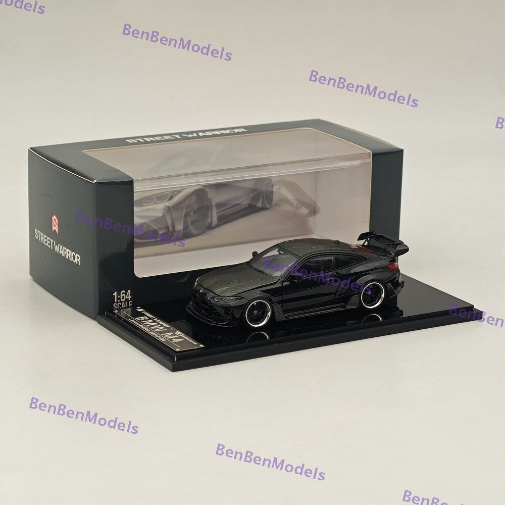 STREET WARRIOR SW 1/64 BMW M4 Black Diecast Models Car