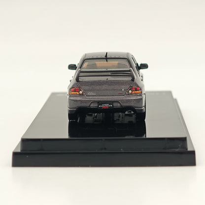 Hobby Japan 1:64 Lancer GSR Evolution IX MR with Engine Display Model Medium Purplish Gray Mica HJ647054MP Diecast Model Car Limited Collection