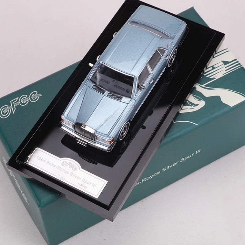 GFCC 1:64 Scale Silver Spur III Alloy Diecast Model Car Display Gift