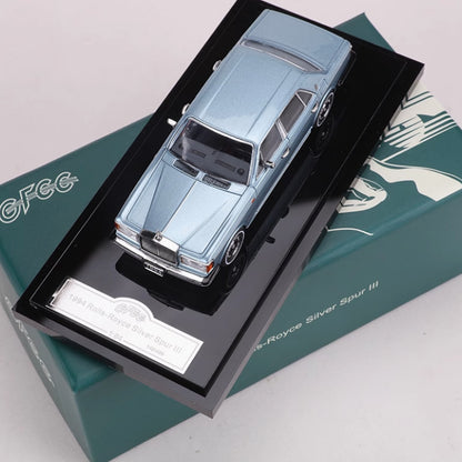 GFCC 1:64 Scale Silver Spur III Alloy Diecast Model Car Display Gift