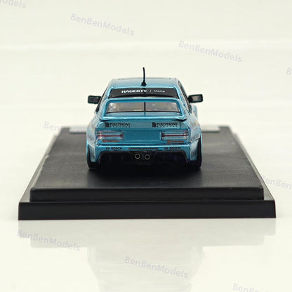 1/64 RM Mercedes Benz 190 EVO II Blue Wide-Body Modified Diecast Model Car