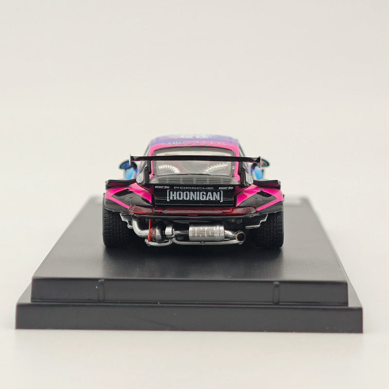 STREET WARRIOR 1:64 Porsche 993 RWB Monster Energy painting Hoonigan Diecast Models Car Toy Collection