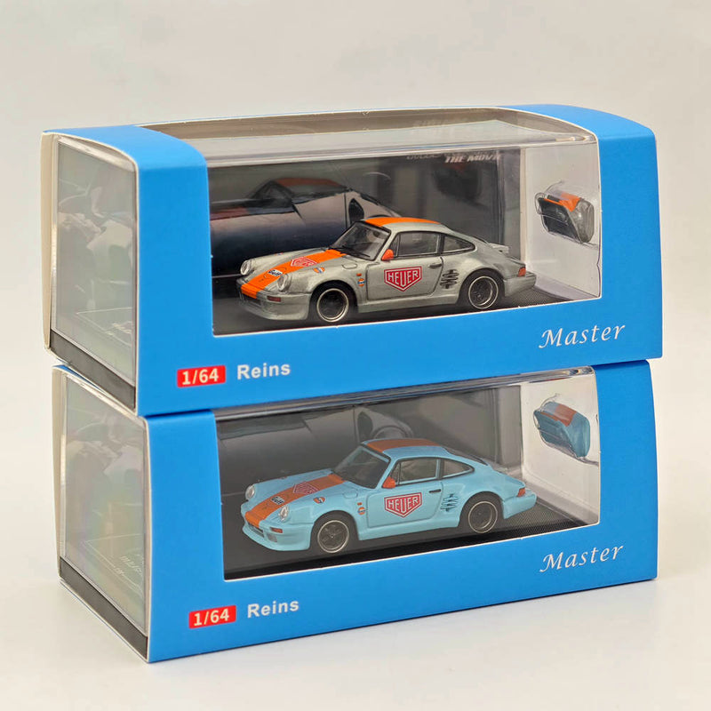 Master 1:64 Reins Porsche 930 Black Bird 2024 HEC Gulf Diecast Toys Car Models Collection Gifts Limited Edition