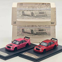 Modèle de voiture moulée sous pression Rhino RM 1:64 W201 190E Modifié Capot Ouvert Collection Limitée
