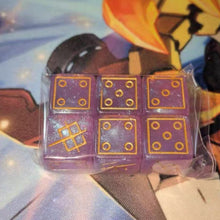 2026 Gundam Card Game Fate's Blazing Flame Set of 6 Dice Damage Counters Sealed