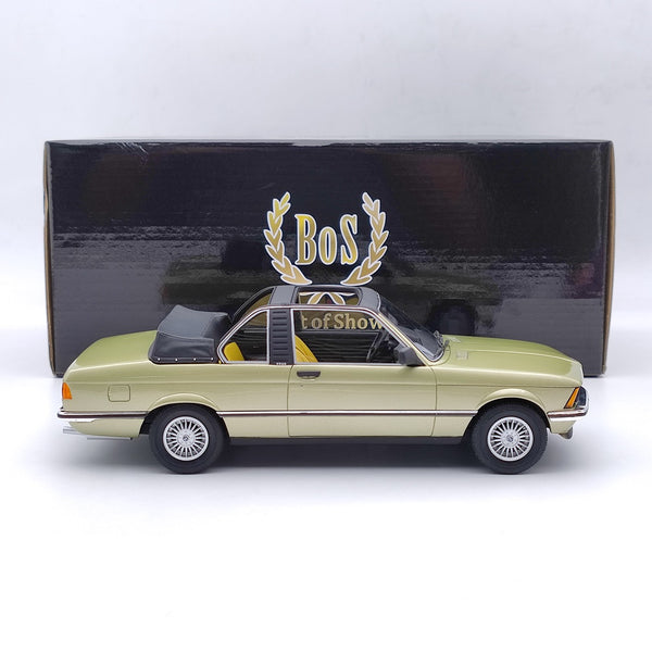 BOS 1/18 1979 BMW 323i Baur E21 Metallic Green BOS073 Resin Model Car Used