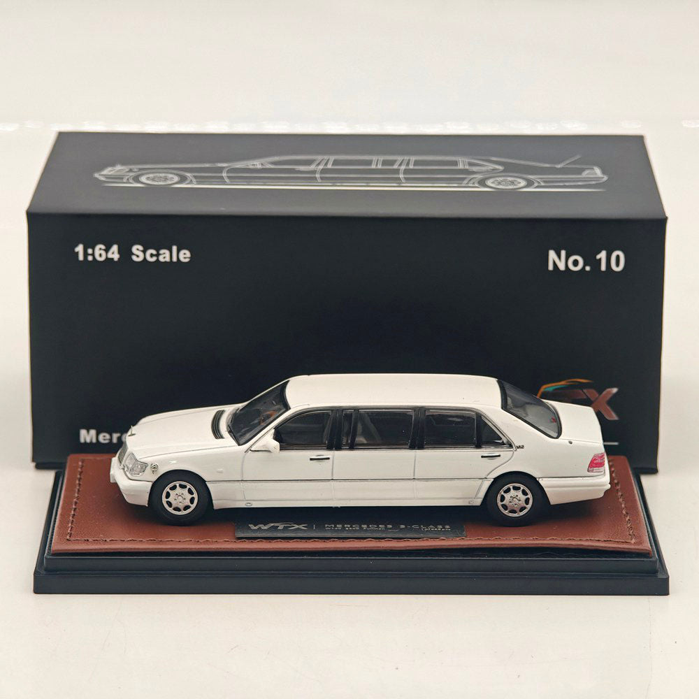 WTX 1 64 W140 S600 Stretch Limousine Black Diecast Model Collectible Display Car