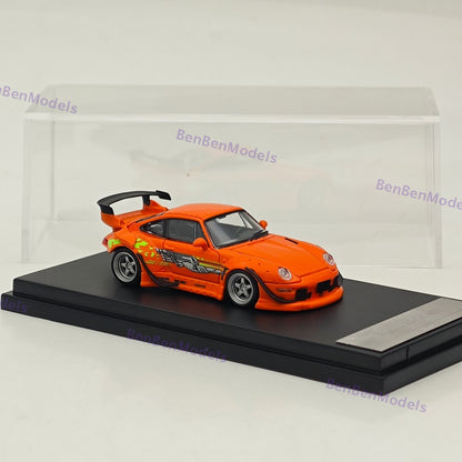 1/64 SW 993 Low tail Orange Speed and Furious Diecast Metal Car