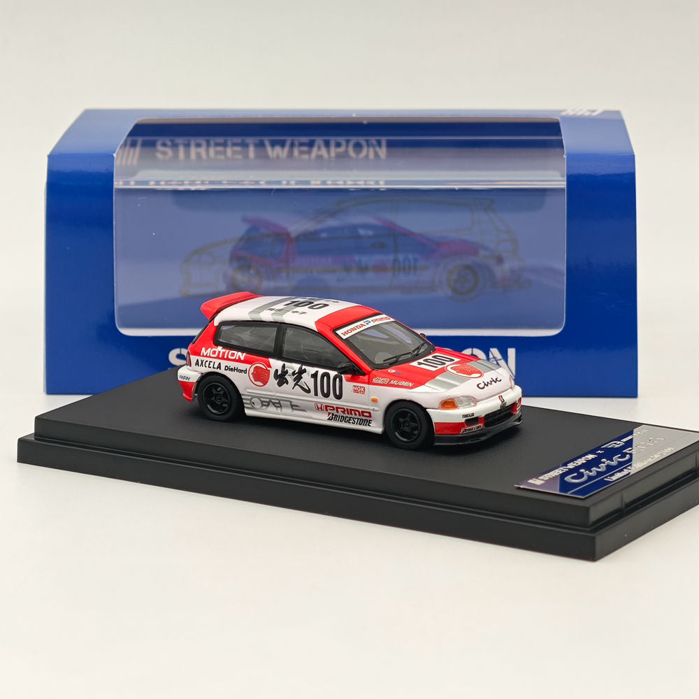Modèle moulé sous pression 1/64 Street Weapon Honda Civic EG6 revêtement idemitsu Ltd 499 #100 