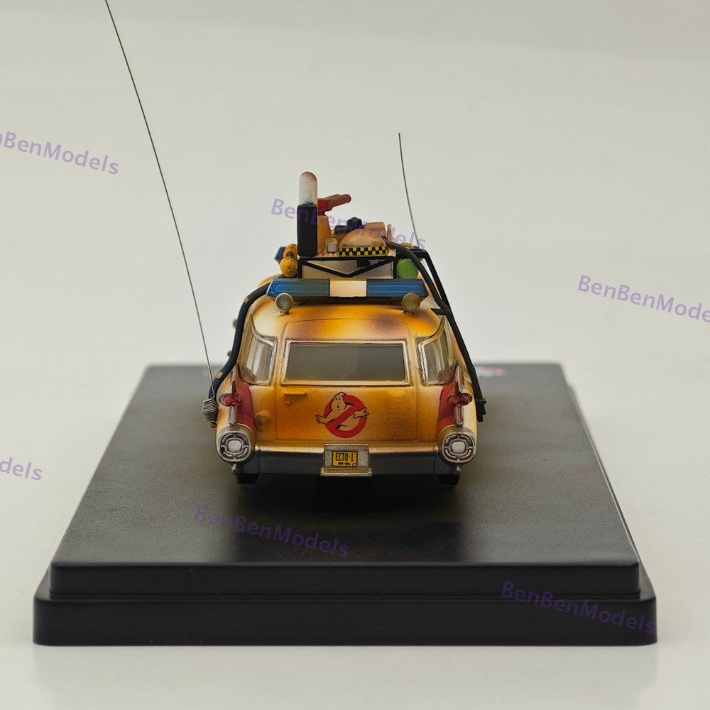 1:64 YS Ghostbusters Ecto-1 Dirty Version Diecast Model Minicar Limited