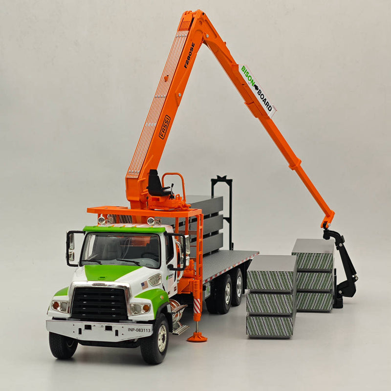 FIRST 1:34 Freightiner M2-114SD Fassi Boom Material Handler with Drywall Stacks