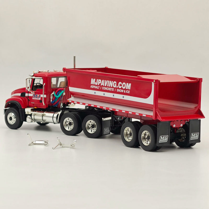 FIRST 1/34 Mack Granite & Round End Dump Trailer 19-4187 DIECAST Model Truck