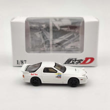 LF 1/87 Mazda Fc3s Initial D Jouets moulés sous pression Modèles de voitures Véhicules miniatures Hobby Cadeaux de collection