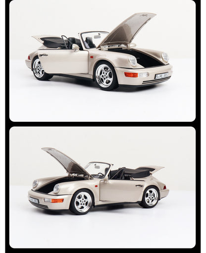 Norev 1:18 911 Speedster WTL 964 Carrera S Targa Alloy Car Model Limited Collectible