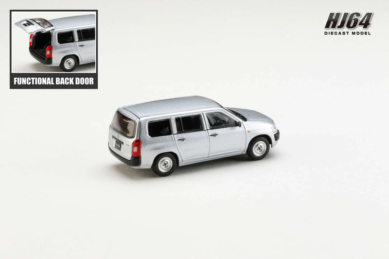 1/64 Hobby Japan Toyota PROBOX VAN DX Silver Metallic HJ641062S Diecast Models