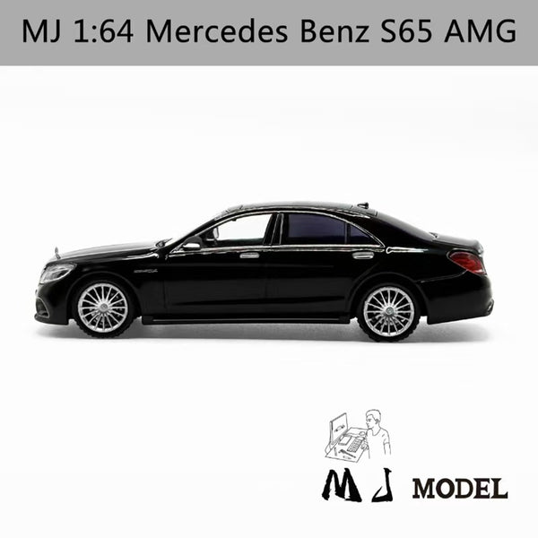 MJ 1:64 Mercedes Benz S65 AMG W222 Diecast Toys Car Models Collection Gifts Limited Edition