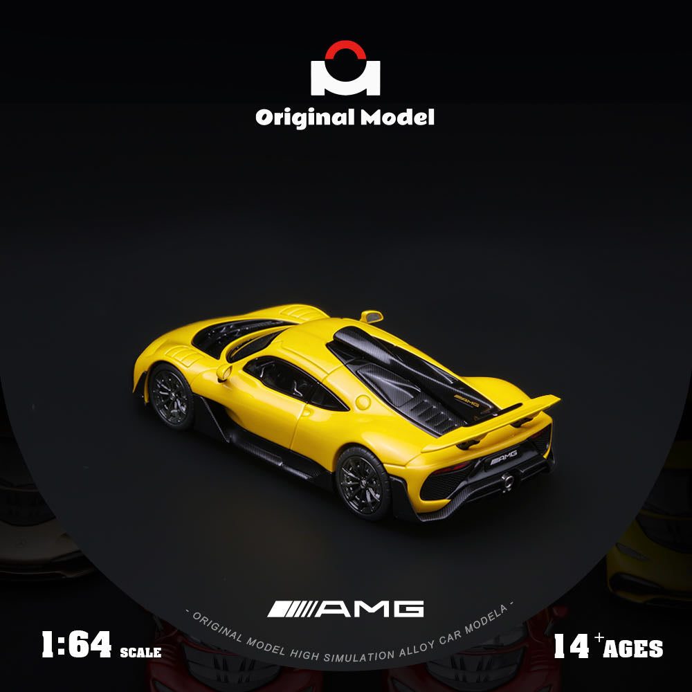 Pre order Original Model 1:64 AMG ONE Supercar yellow Limited Diecast Collectible