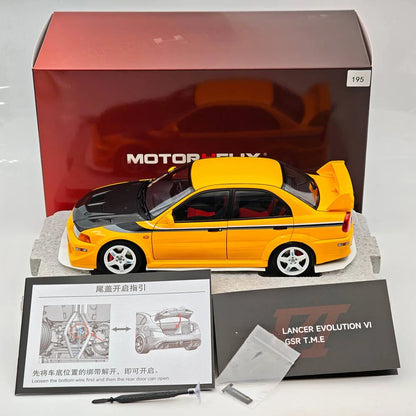 MOTORHELIX 1:18 Lancer Evolution VI GSR T.M.E. 6.5 Full Opening Diecast Model Car