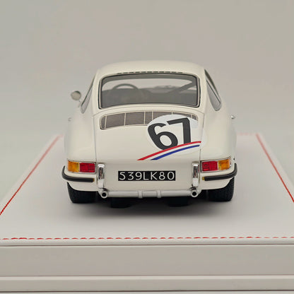 Ivy Merit 1/18 Porsche 911s 1967 Le Mans Blanc 67# Résine de collection de haute qualité