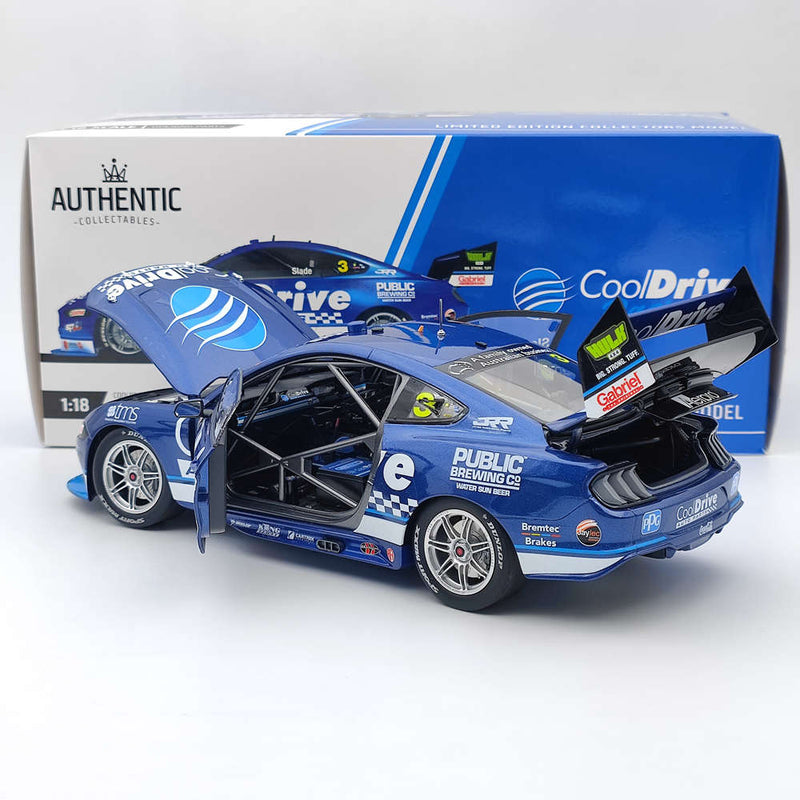 1/18 Authentic COOLDRIVE RACING #3 FORD MUSTANG GT 2021 TIM SLADE'S #ACD18F21F TOYS CAR GIFT