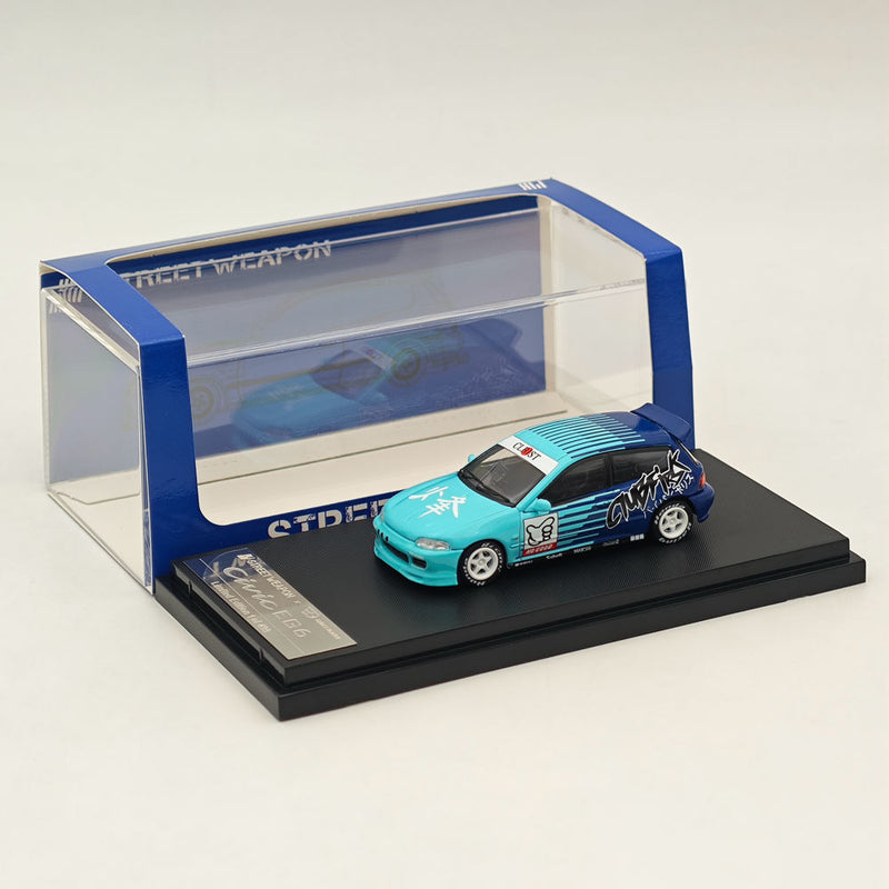 1:64 SW Honda Civic EG6 Kanjozoku FALKEN limited499 Diecast Model Car