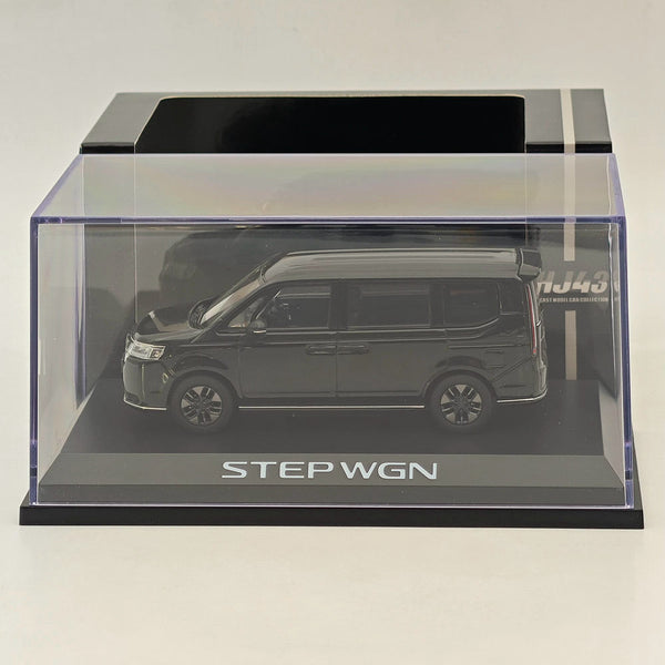 Hobby Japan 1/43 Honda STEP WGN e:HEV SPADA Crystal Black(P) HJ432004BK Diecast