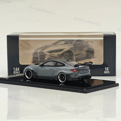 1:64 SW BMW M4 G82 Grey Sports Diecast Models Car Limited Collection Gifts