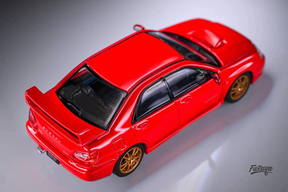 Furuya 1:64 SUBRARU Impreza WRX STi GD/GG Diecast Toys Car Collection Gifts Limited Edition