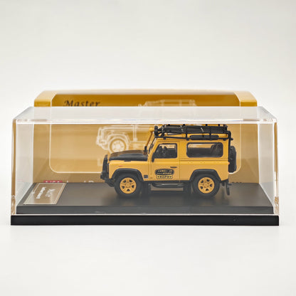 Master 1:64 Land Rover Defender 90 Camel Cup Jouets moulés sous pression Modèles de voitures Véhicules miniatures Hobby Cadeaux de collection 