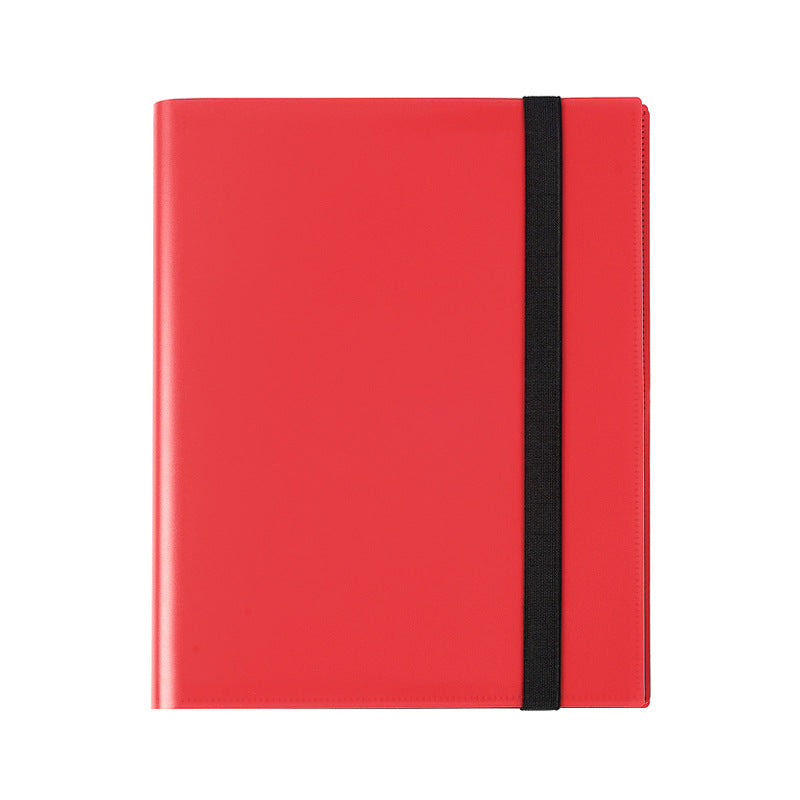 4 Pocket PP TCG CCG Card Binder with Elastic Strap Trading Card Storage Album