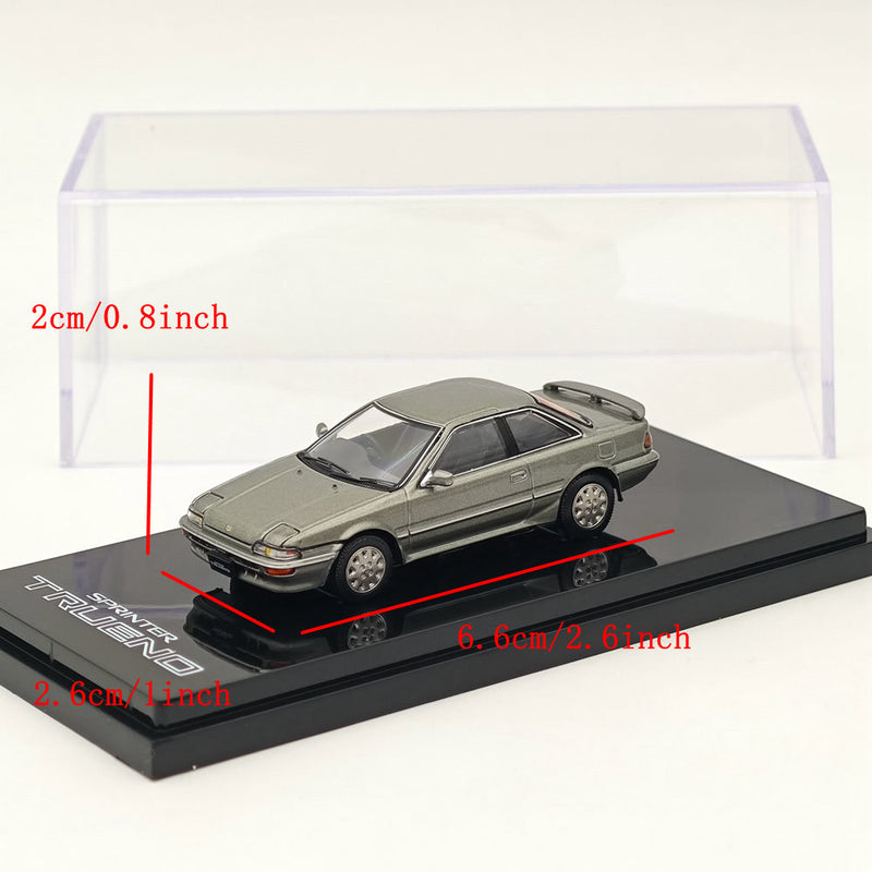 Hobby Japan 1/64 Toyota SPRINTER TRUENO GT APEX AE92 Grayish Green Metallic HJ641060AGY Diecast Model Car