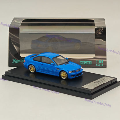 1:64 SH M3 E46 Blue Coupe Racing Sports Model HIGH REV SERIES Diecast Model Car
