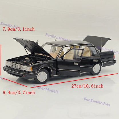 1/18 Toyota Crown Seventh Generation MS122 Black / Mi Interior Diecast Model