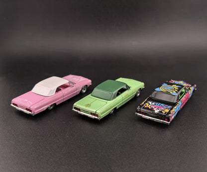 Fine Works FW 1:64 Impala Lowrider Openable Convertible Adjustable Chassis Diecast Alloy Car Models Gifts